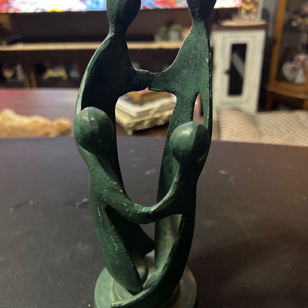 Abstract Green Family Sculpture